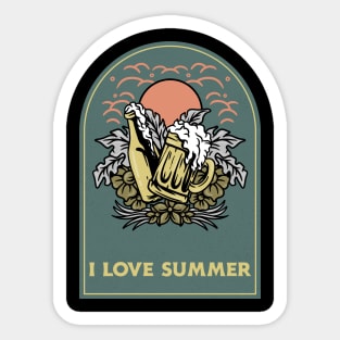 body'nsurf summer edition Sticker